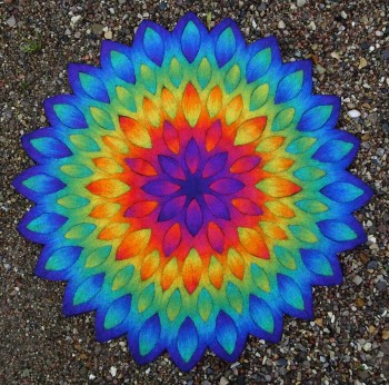 Bl&uuml;tenmandala Beispiel 4
