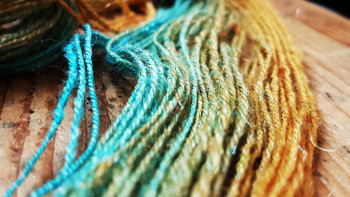 Farbverl&auml;ufe Mischen und Spinnen Beispiel 1