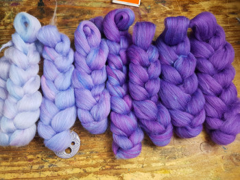 Farbverl&auml;ufe Mischen und Spinnen Beispiel 3