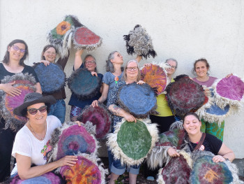 Sitzfelle aus Rohwolle Beispiel 3