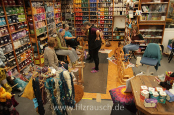 Effektgarne - Spinnen f&uuml;r Fortgeschrittene mit Heike Fishman Beispiel 1