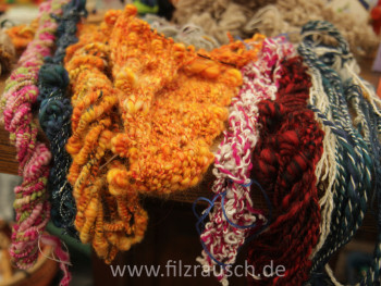 Effektgarne - Spinnen f&uuml;r Fortgeschrittene mit Heike Fishman Beispiel 2