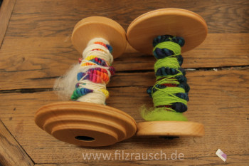 Effektgarne - Spinnen f&uuml;r Fortgeschrittene mit Heike Fishman Beispiel 4