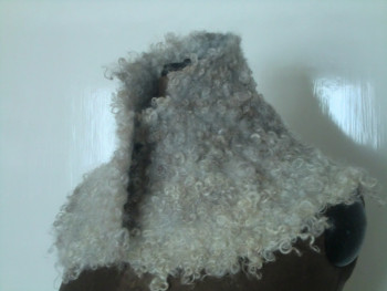 Rohwolle filzen - Kr&auml;gen, Umh&auml;nge, H&uuml;te, Hauben,... Beispiel 4